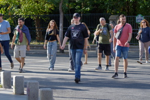 People walking